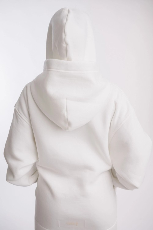 White Hoodie BRIGHT ICE