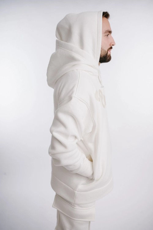 White Hoodie BRIGHT ICE