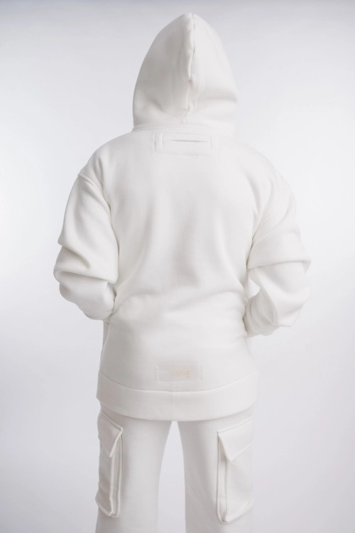 White Hoodie BRIGHT ICE