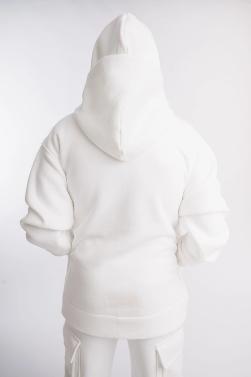 White Hoodie BRIGHT ICE