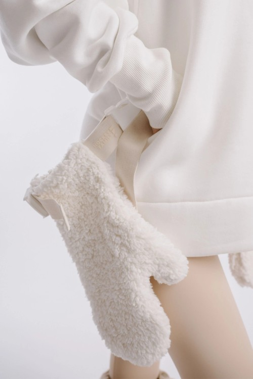 White Gloves 2in1 SLEEK&FLUFFY