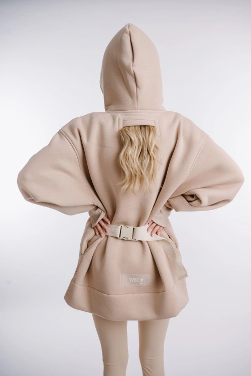 Beige Hoodie NUTTY LATTE