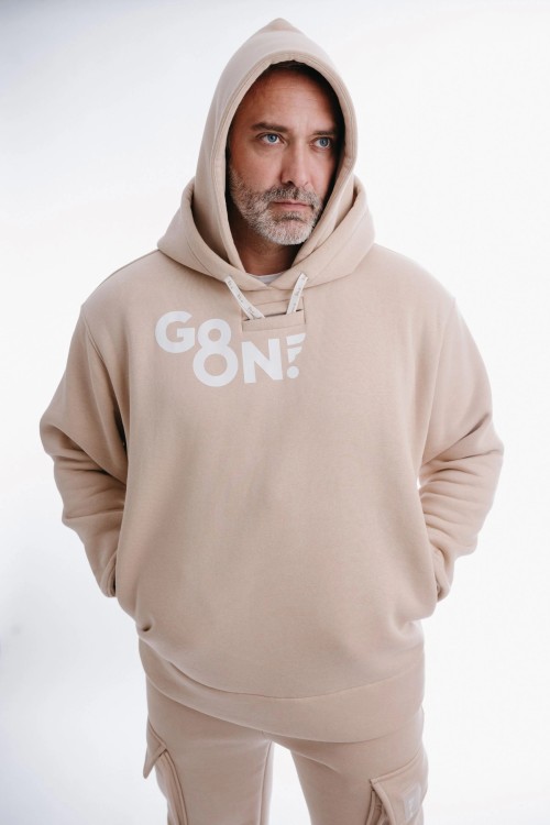 Beige Hoodie NUTTY LATTE