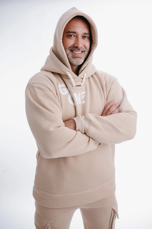 Beige Hoodie NUTTY LATTE