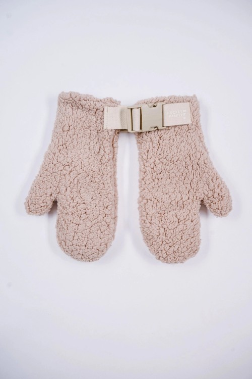 Beige Gloves 2in1 SLEEK&FLUFFY