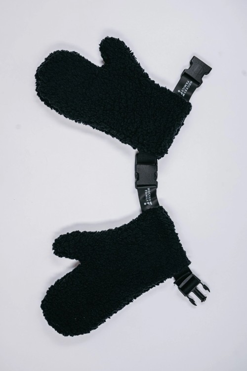 Black Gloves 2in1 SLEEK&FLUFFY