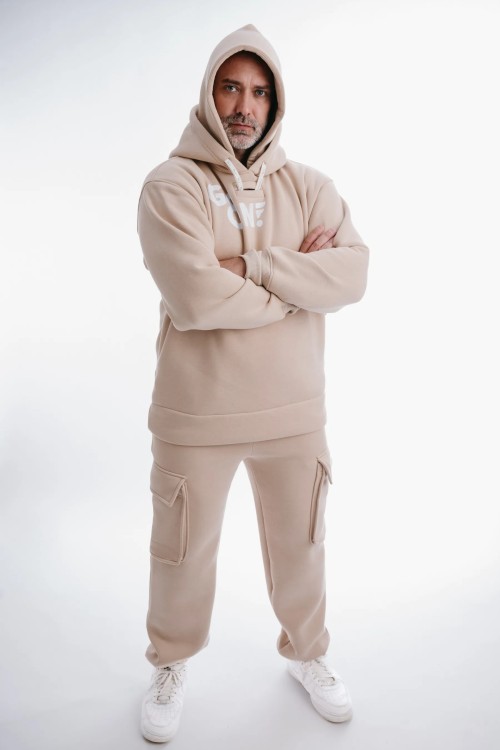 Beige Hoodie NUTTY LATTE